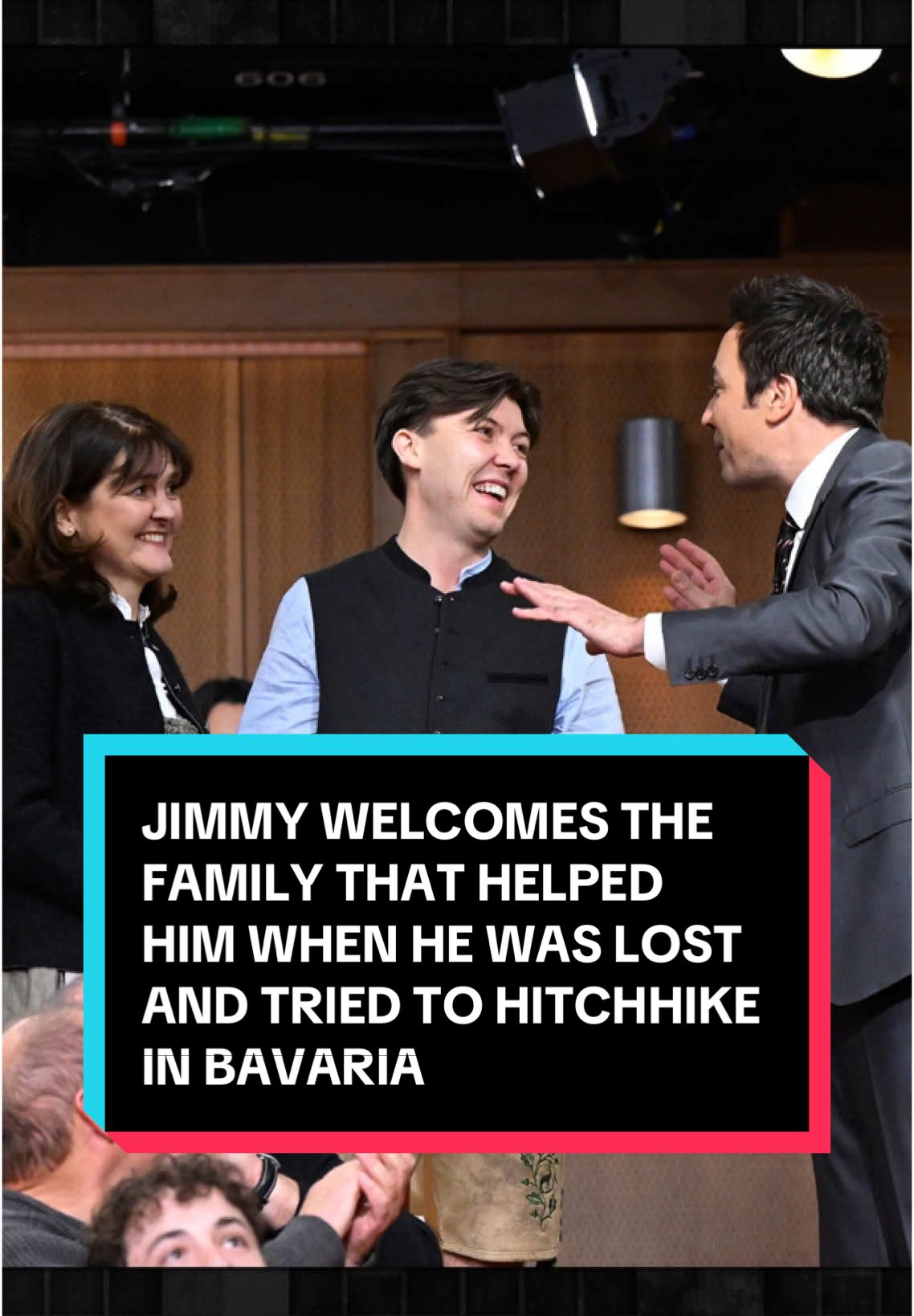 Jimmy welcomes the family that helped him when he was lost and tried to hitchhike in Bavaria! #DuringCommercialBreak #FallonTonight #JimmyFallon 