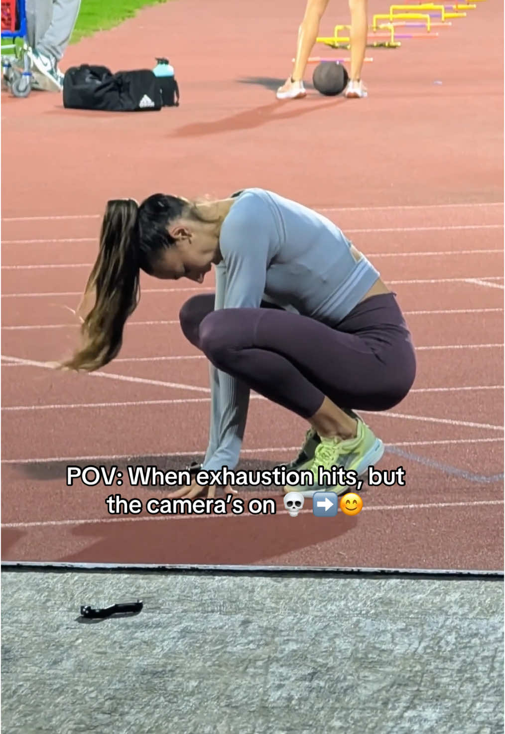 Fake it until you make it 😂 #trackandfield #sports 