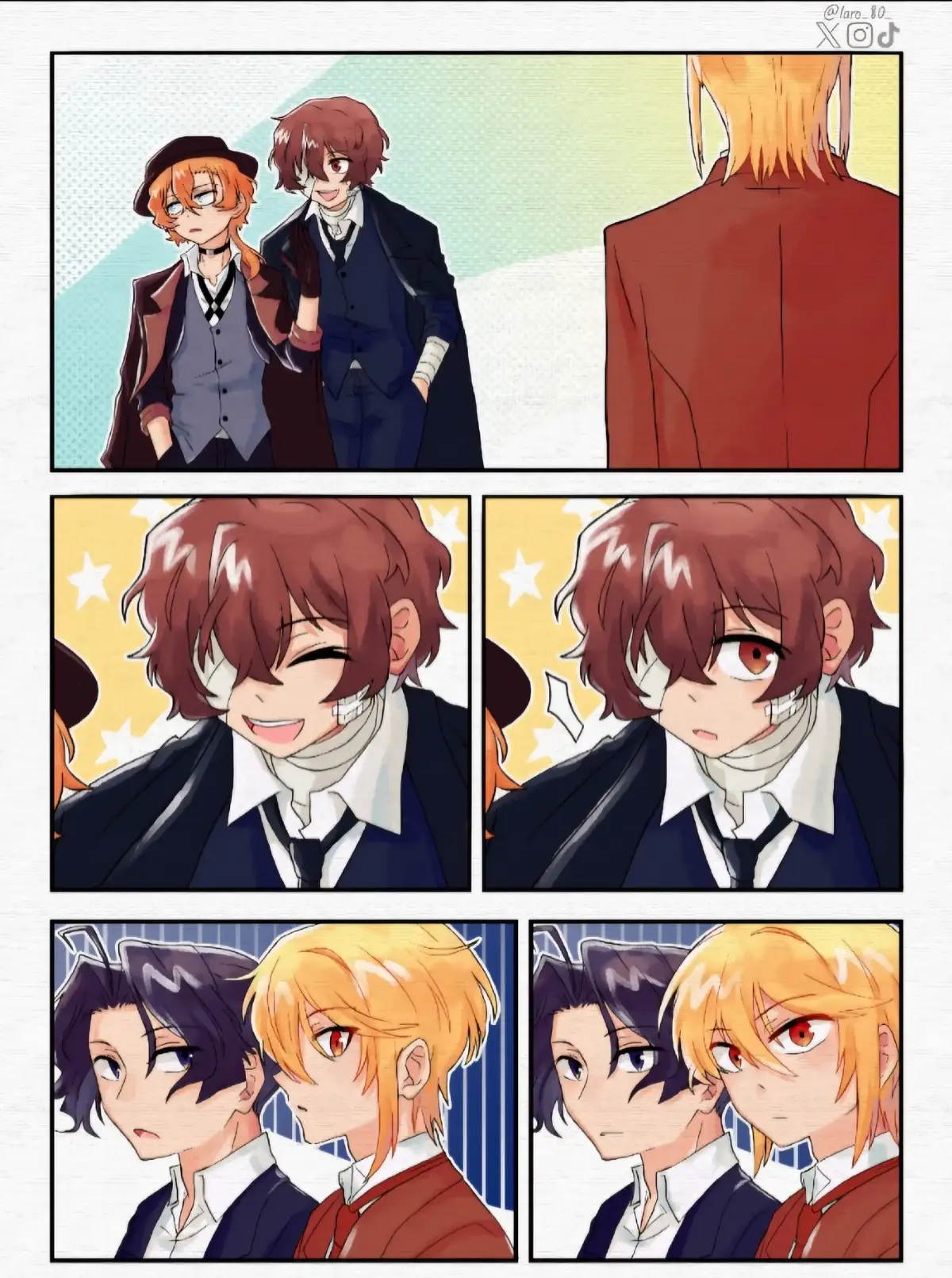 First interaction between Soukoku and Sherliam(?? || Tags; #soukoku #sherliam #dazai #chuuya #sherlock #william #bsd #yuukokunomoriarty #bungoustraydogs #moriartythepatriot 