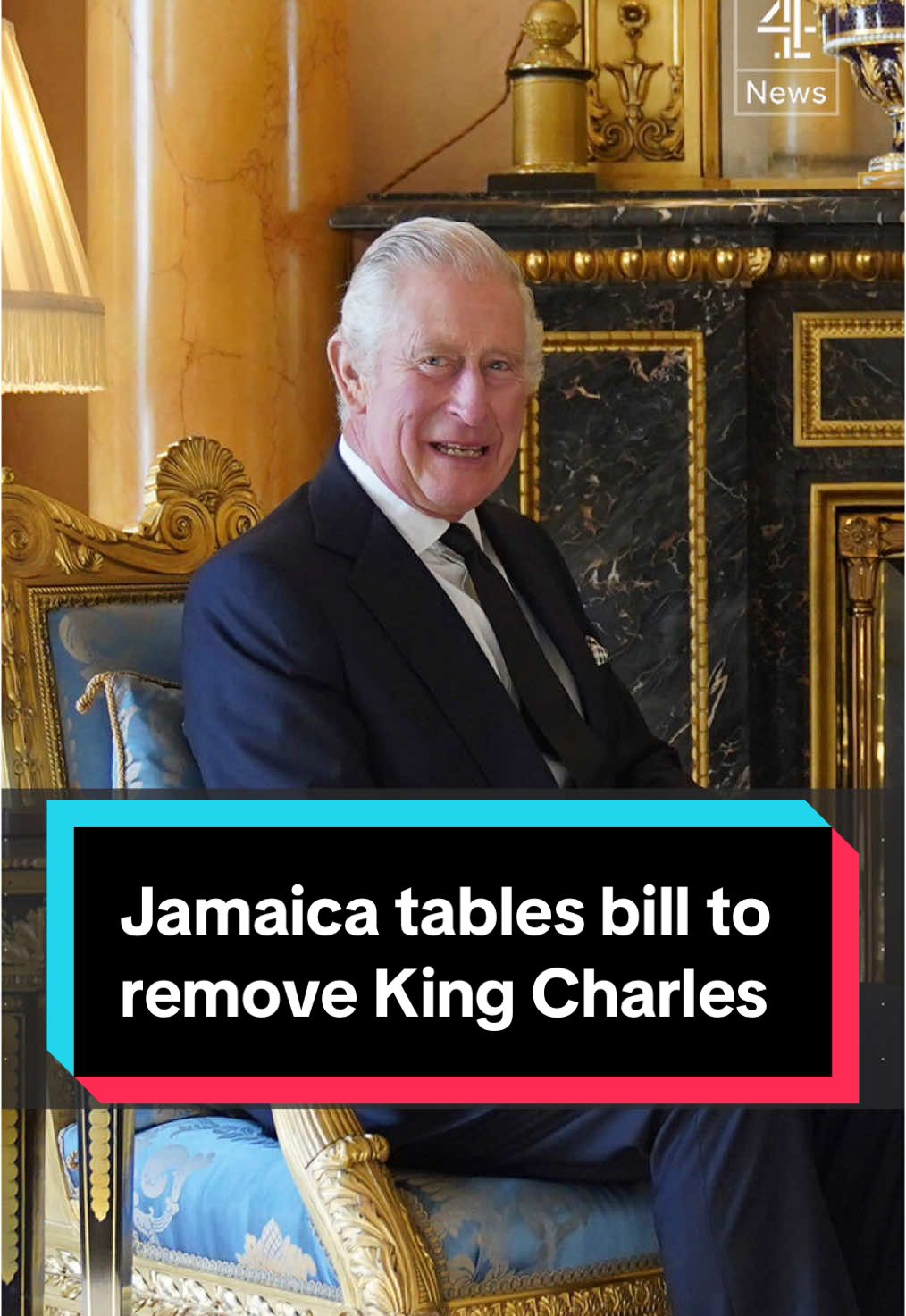 Jamaica has tabled a bill to get rid of King Charles as their head of state, meaning the country could become a republic. Despite gaining independence in 1962, the Caribbean country is one of many former British colonies that still has the monarch as their head of state. The bill will go through a series of readings and will need to be approved by two-thirds of Jamaica's parliament. #Jamaica #Monarchy #KingCharles #C4News #Channel4News