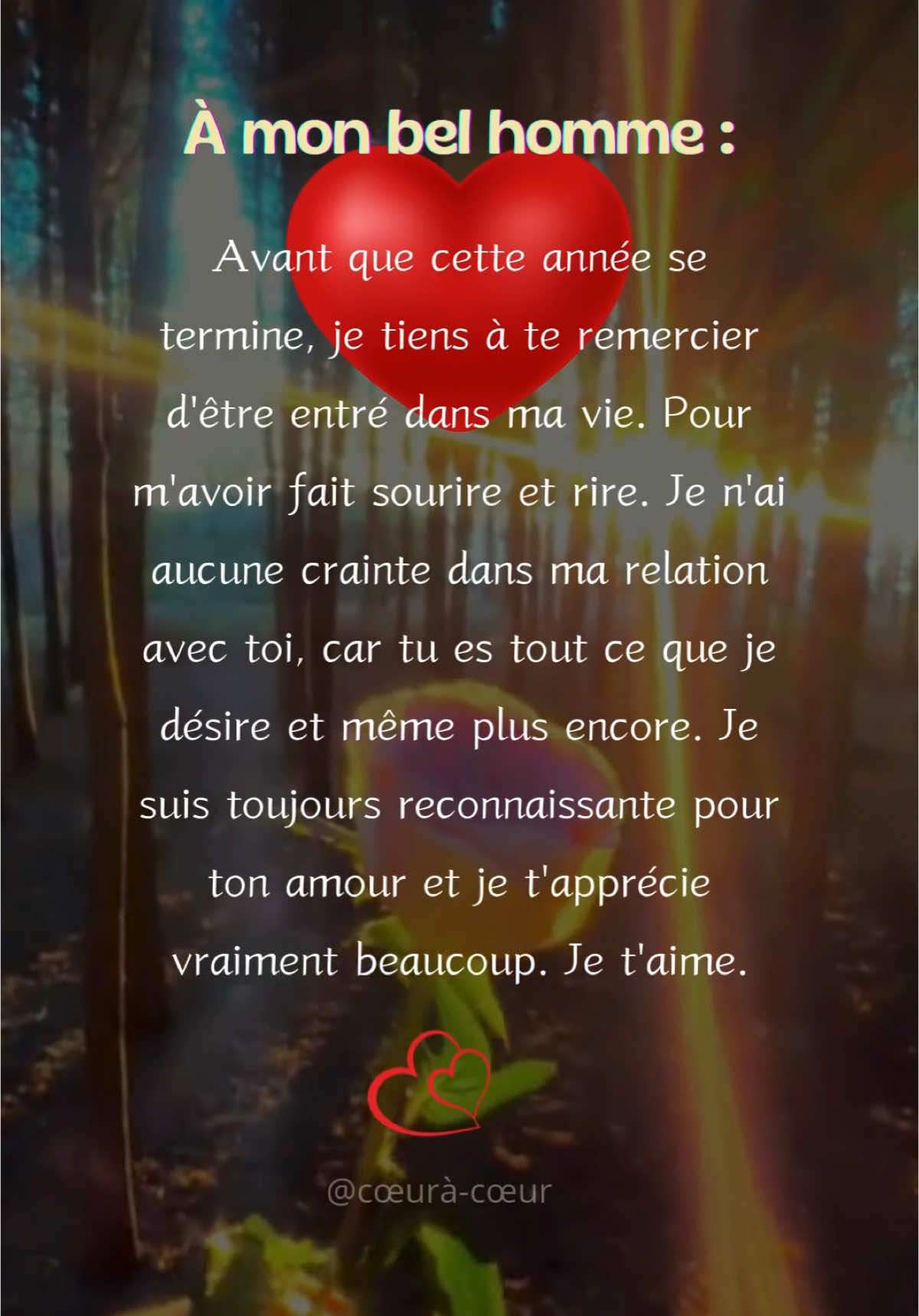 Pensées d’amour #loveyou #lover #lovers #jetaime❤ #amour #relationshiptiktok 