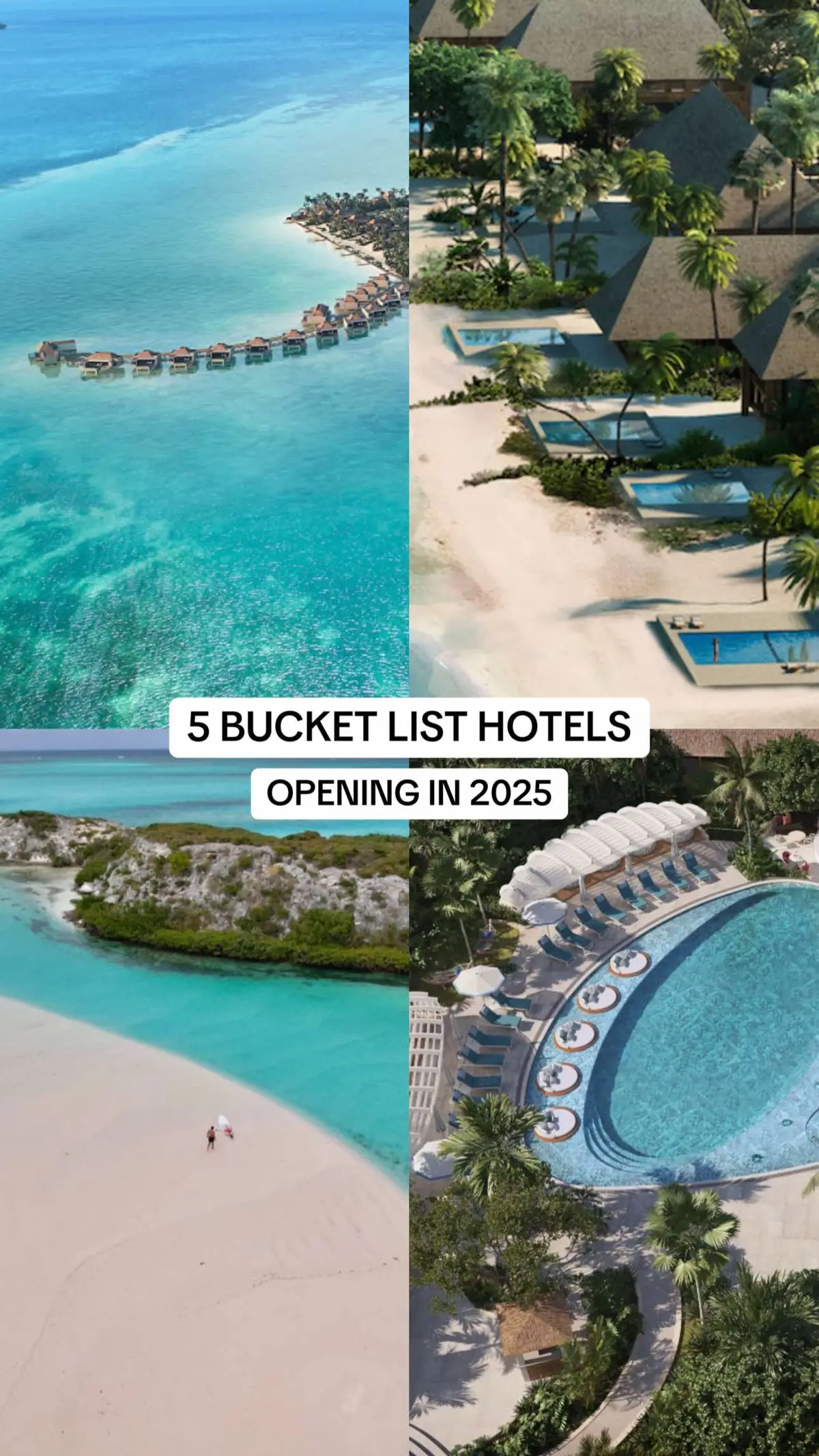 5 BUCKET LIST HOTELS OPENING IN 2025 💫 1 - @Four Seasons Hotels Belize 2 - @andBeyond Travel Suyian Kenya 3 - Salterra, Luxury Collection @Marriott Bonvoy  4 - @W Hotels Punta Cana  5 - Waldorf Astoria Punta Cacique @hilton  @Forbes Travel Guide  #bucketlisttravel #bucketlisthotels #besthotels #bucketlisthotel #newopening #newhotels #traveltiktok #hotels #hotelsandresorts #hotelstay #hotelrecommendation 