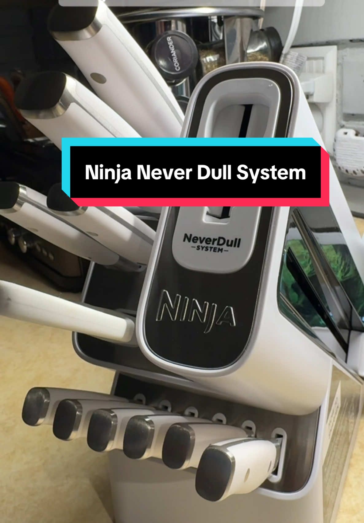 The Ninja Never Dull Knife System is designed for effortless and long-lasting sharpness, featuring a set of high-quality knives with self-sharpening technology. Its innovative mechanism ensures that each blade stays razor-sharp with every use, eliminating the need for manual honing or sharpening. This makes the system perfect for both novice and experienced cooks, offering convenience and consistent performance in the kitchen. So if you are inexperienced like me at sharpening your knives, you never have to worry about ruining your knives again.  #ninjakitchen #sponsoredbyninja #kitchengadgets #kitchenknives ##cooking##Foodie##chef##Recipe##giftguide##giftideas