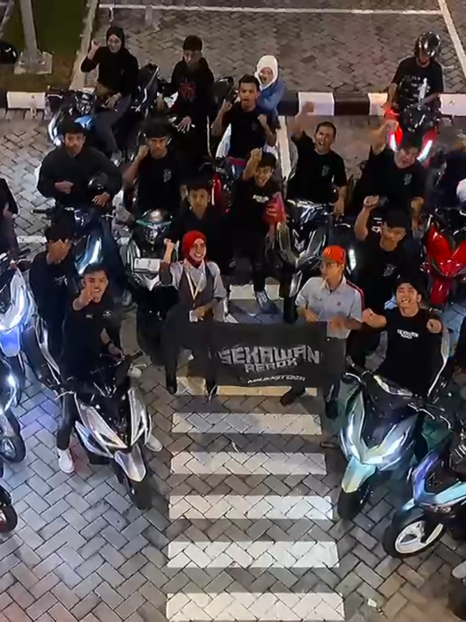 NIGHT RIDE SEKAWAN AEROX X MCD PANAM @sunmoririauid  @malikastickerid 