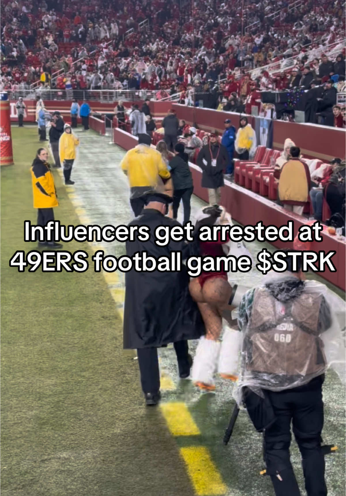 @$treak influencers $strk the 49ERS GAME omg  @Toochi kash 👽 @Amberghini    #MEMECOIN #strk #football #streakers #run 