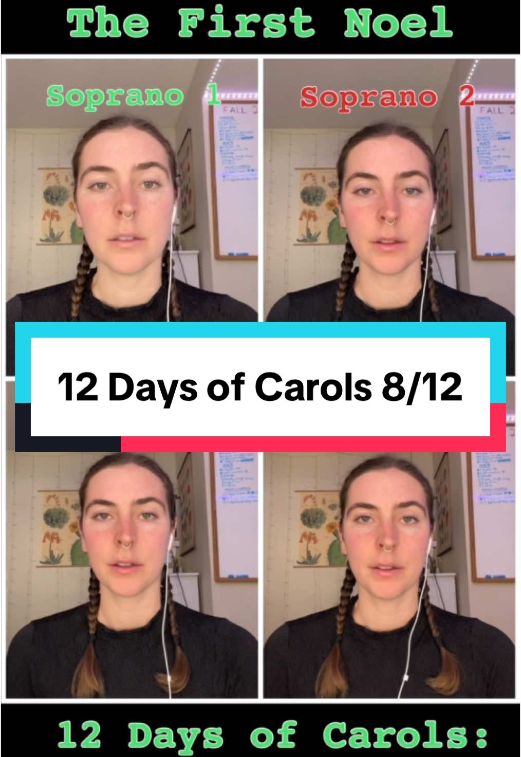 2/3rds of the way through tbe 12 days of carols :D this one was harder than i thought it would be!  #merrychristmas#christmas#christmascarols#choir#chorus#acappella#soprano#alto#ableton#acapella#merrychristmas#acappellacover#singing#singer#harmony#12daysofcarols#thefirstnoel 