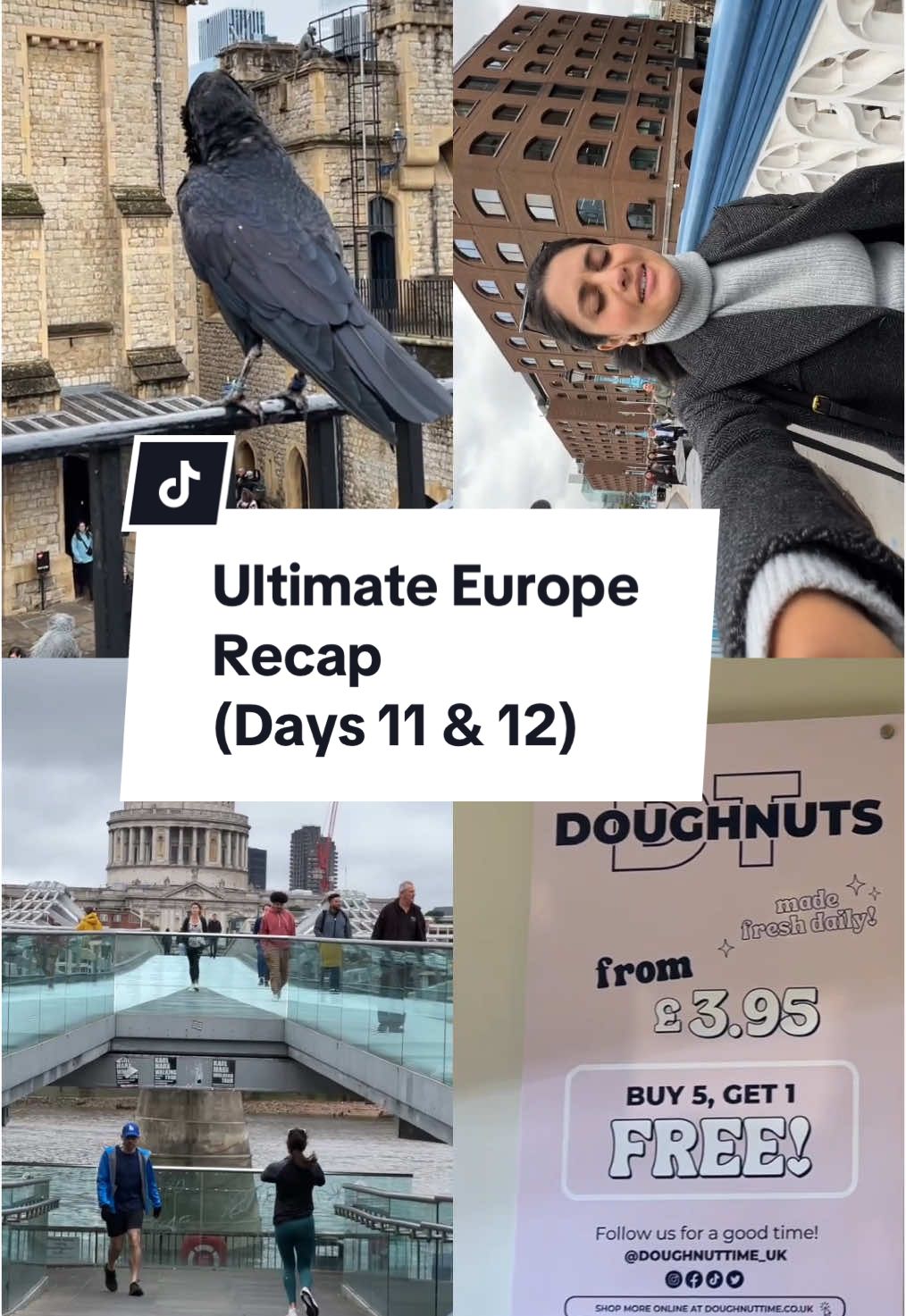 Days 11 & 12 of our Ultimate Europe trip with EF Ultimate Break went a bit like this 👇🏼 ❗️Day 11:  1. Early morning tour of the Tower of London. We bought our tickets the day before and joined a Beefeater tour. 2. Walked over to Borough Market (it was closed because it was Monday) so we got Doughnut Time donuts instead. 3. Walked over to Piccadilly Circus then went window shopping on Oxford Street (this is where all the stores are). 4. Went over to the West End to watch the Book of Mormon. It was hilarious and I definitely recommend! ❗️Day 12: 1. Did a last-minute photo-sesh and filmed content at Millenium Bridge, Tower Bridge, and Big Ben. 2. Went over to Borough Market and (finally) got my Bread Ahead donuts for the ferry to Amsterdam. 3. Finished off our last few hours in London at the British Museum. 4. Hopped on the bus that took us to the overnight ferry to Amsterdam. If you’re interested in doing a trip like this (35 days, 12 European cities) leave a thumbs up 👍🏼 in the comments. #efultimatebreak #ultimateeurope #ultimateeuropetour #europeantour #londonrecap 