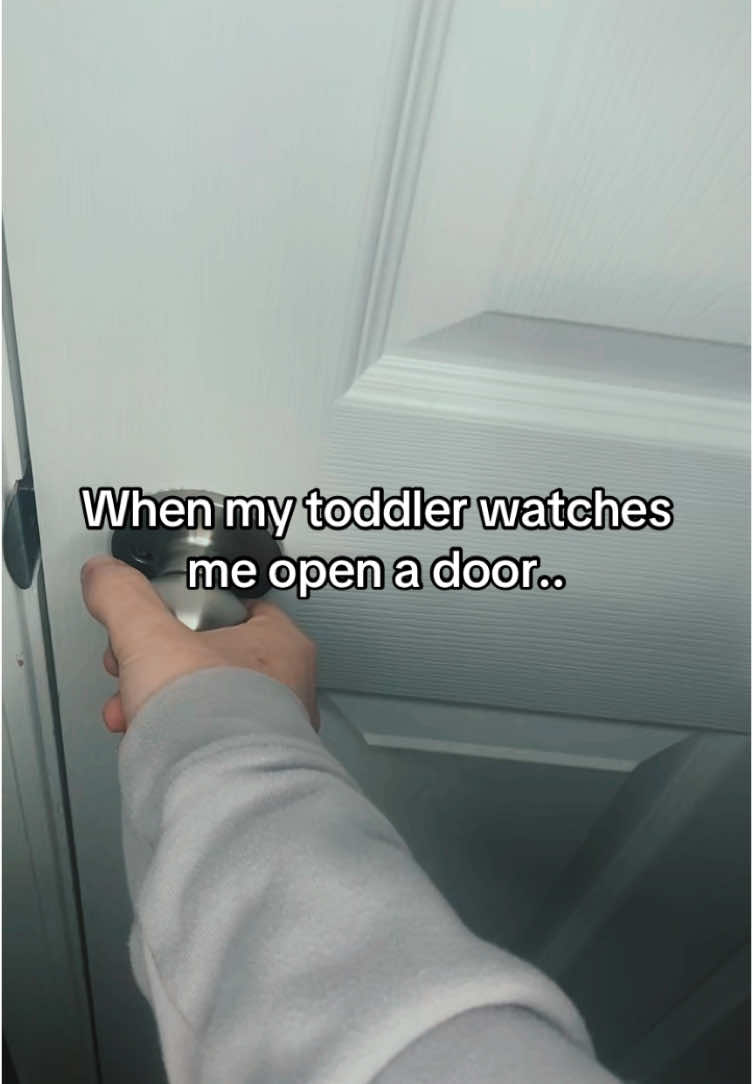 We are days if not hours away from her realizing she can open the door as well as slam it.  Pray for us.   #dad #girldad #dads #toddler #dadlife #toddlerdad #toddlers #toddlersoftiktok #dadtok #mom #momtok #toddlermom #funny 