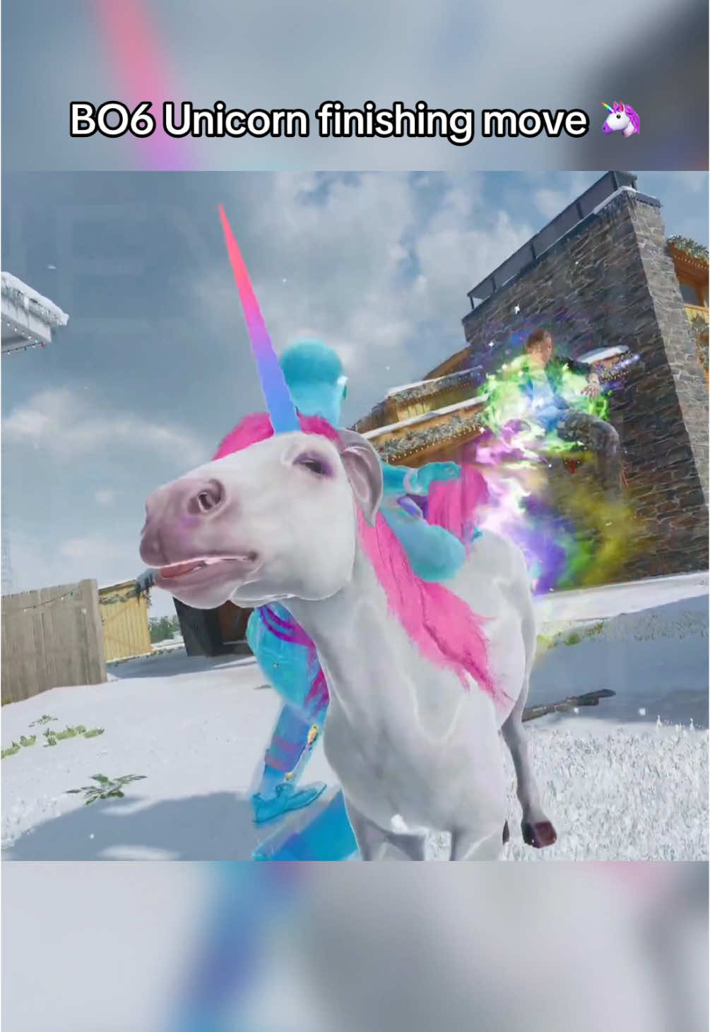 New unicorn finishing move in BO6 😂 best one yet? via Heyimaliax #fyp #blackops6 #bo6 #warzone4 #warzone #warzone3 #blackops #codwarzone #cod #callofduty 