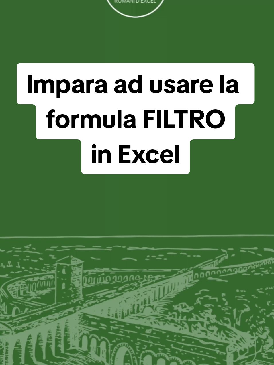 🔥Come estrarre una sotto-tabella in base ad un certo criterio in Excel utilizzando la formula FILTRO🔥 #exceltutorial #excel_learning #exceltricks #tutorialexcel #exceltips #learnexcel #msexcel 