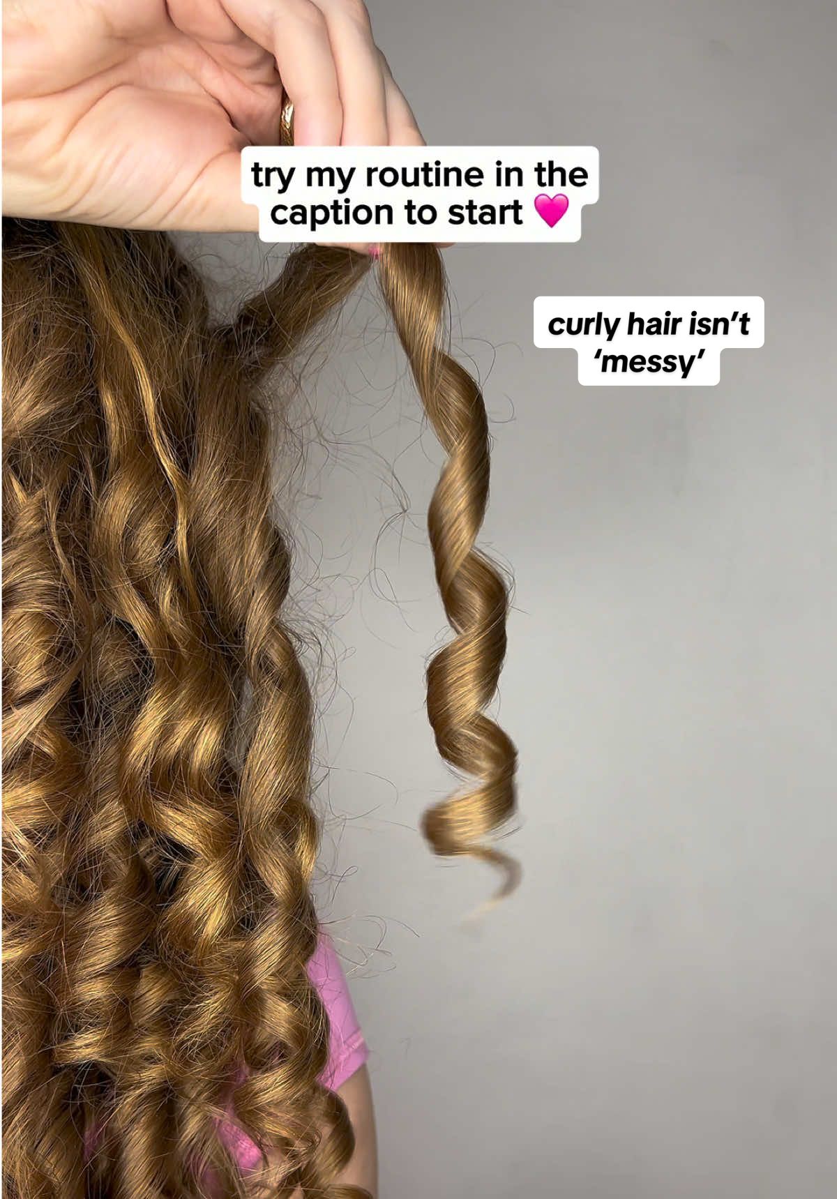 Curly hair is NOT ’messy’ 🩷 if you need it then here’s my curly hair routine ✍️👇✨ I spent years thinking that I needed to straighten my curly hair for it to become ‘perfect’ 🥲 I finally now love my curls waaaaay more than when my hair is straightened 🫶🏼 If you’re a beginner, or just want to try a new routine, then try this one: ✅ 1: Shampoo your hair twice. I recommend looking at @Umberto Giannini and @Noughty for good, affordable shampoos 💸💦 ✅ 2: Rinse out the shampoo and apply a hair mask with reparative properties if you’re recovering from heat damage. Brush this through your hair before rinsing out ✅ 3: Don’t towel dry your hair, just scrunch out some of the excess water. It’s super important (at least for me) to style on soaking wet hair as it really helps with achieving curl clumps and reducing frizz ✅ 4: Apply a curl cream or leave-in conditioner. This will hydrate your hair and again works to reduce frizz 👌🏼 I highly recommend the @Only Curls curl creme for beginners, it’s what I used at the start and still do! Scrunch this into your hair  ✅ 5: To secure the curls in place, use a gel and scrunch this into your hair after you’ve applied your curl cream. Gels basically just hold the curls in place and help them last throughout the week ✅ 6: You can air dry, though I get much better results when I use a diffuser. You can buy attachable diffuser heads from Amazon (that’s what I did at first) and attach this to your regular hair dryer to start. Then diffuse your hair until it’s completely dry ✅ 7: There might be a slightly hard coating on your hair when it’s dry, this is called a gel cast. It’s completely fine, in fact I prefer when I have a cast. The stronger the gel, the more likely you are to have this. You can just scrunch it out with your hands 🙌🏼  To summarise: ✍️ Shampoo, rinse, mask, rinse, curl cream, scrunch, gel, scrunch, diffuse, scrunch out potential gel cast #curlyhair #curlyhairtips #3acurls #curlygirl #curlyhairroutine #curls #curly #curlscurlscurls #curlyhaircare #washday #curldefinition