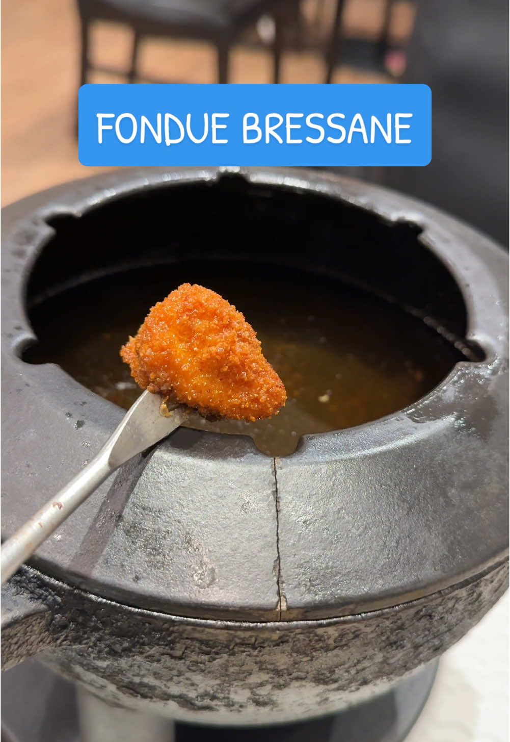 Fondue bressane à la Ferme aux Vins à Beaune 💕✨ #fondue #fonduebressane #beaune #fermeauxvins 