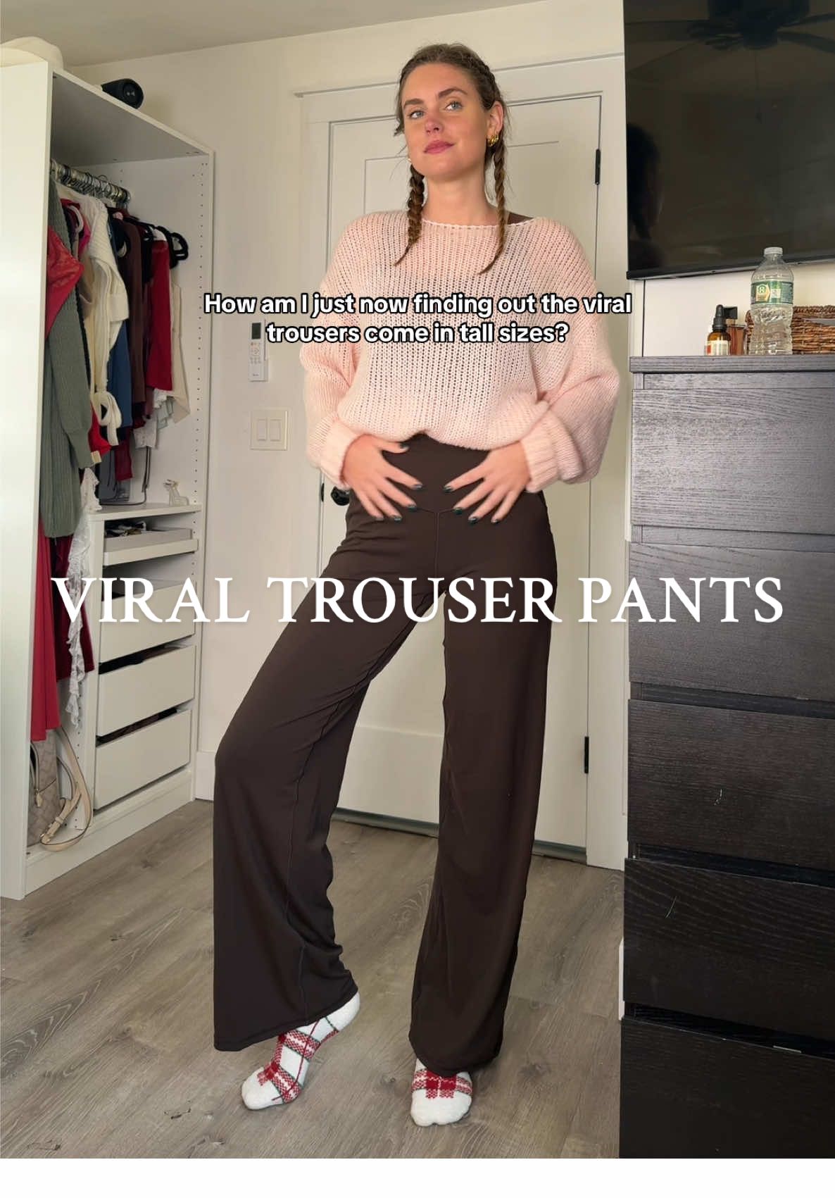 Tall girls run! 🔗 in comments  #tallgirl #viraltrouserspants #tallgirlfashion #tallgirlpants 