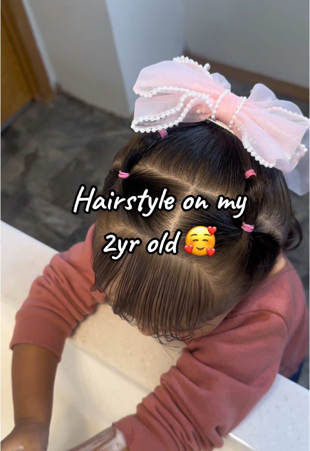 I know us mamas are happy today is friday 😂  #girlmom #hair #2yrsold #easyhairstyles #hairstyle #hairtutorials #hairtok #toddlersoftiktok #fyp 