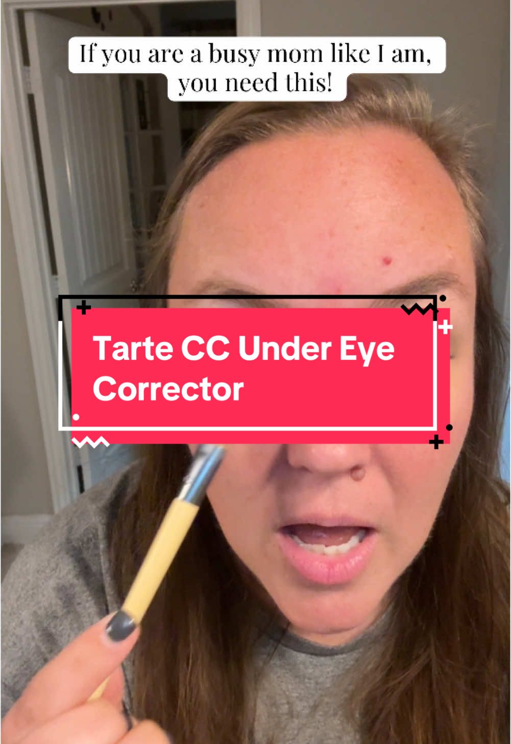 This @tarte cosmetics CC under eye corrector is a daily must-have for this busy mama!  #tiktokshopholidaydeals #tiktokshopholidayhaul #undereyecircles #concealer #makeup #darkcircles 