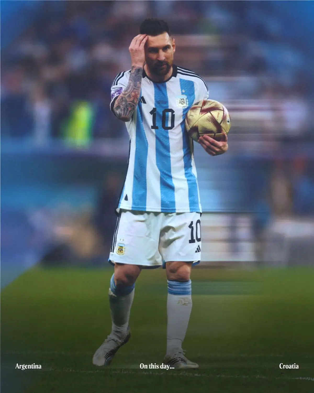 Two years ago today… Argentina Vs Croatia - a commanding Argentine performance, complemented by a Messi masterclass 🎞️ #footballtiktok #fyp #footballedit #Soccer #football #messi #argentina #viral 