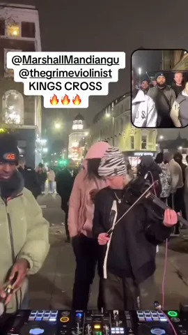 @Marshall Mandiangu @thegrimeviolinist Kings cross 🔥🔥🔥#djagonline #teamag #ukdj #community #music #kingscross #london 