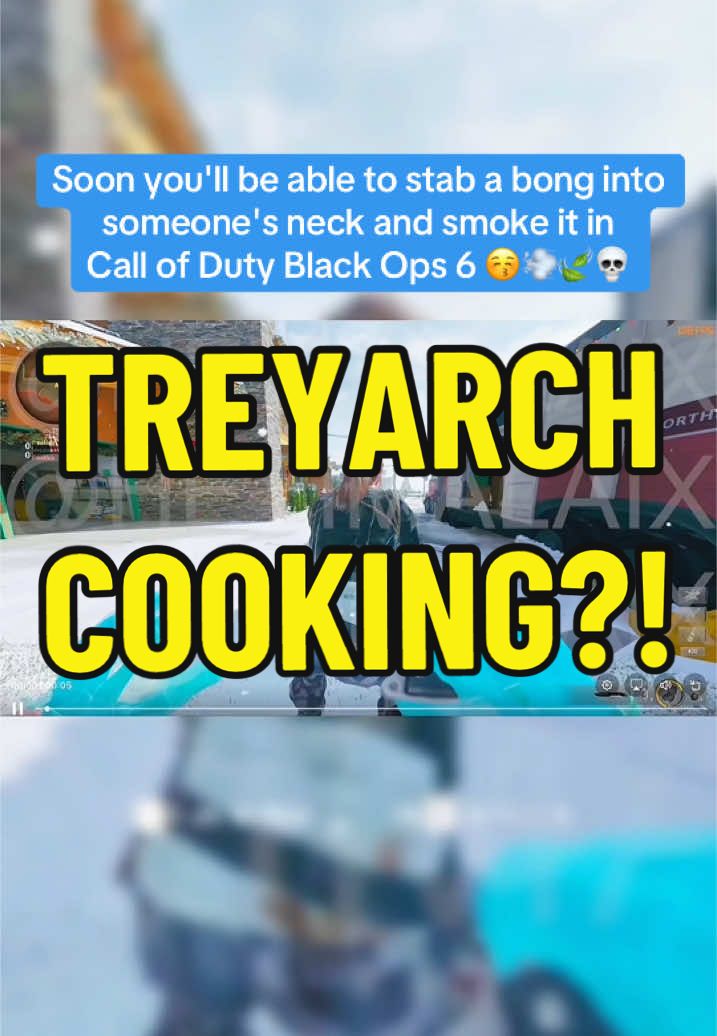 Soon you'll be able to stab a bong into someone's neck and smoke it in Call of Duty Black Ops 6 👀 (via: x/Alaix) #bo6 #cod #callofduty #nuketown #blackops6 #oddlysatisfying #fyp 