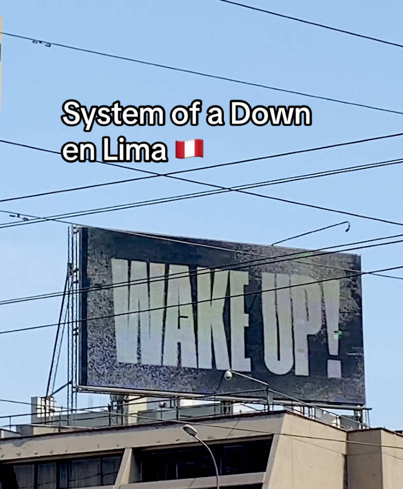 Amigos vot a llorar, está pasando🖤😭.  Más publicidad de @systemofadown en las calles de Lima🥹🥹  #systemofadown #systemofadownfans #peru #conciertosperu