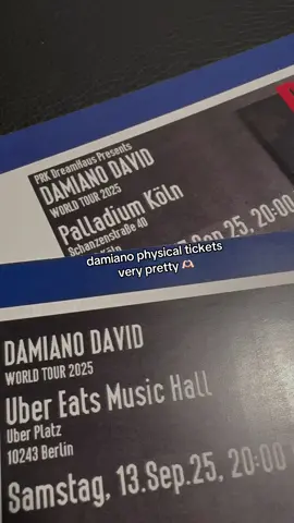 shipping price pain though but worth it 😭 @Damiano David #damianodavid #bwbh #concerttickets #concert 