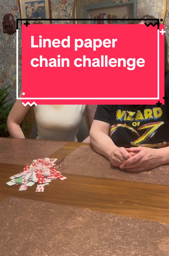 It’s the blind paper chain challenge#! ##foryo##doryohpage##christmas##challenge