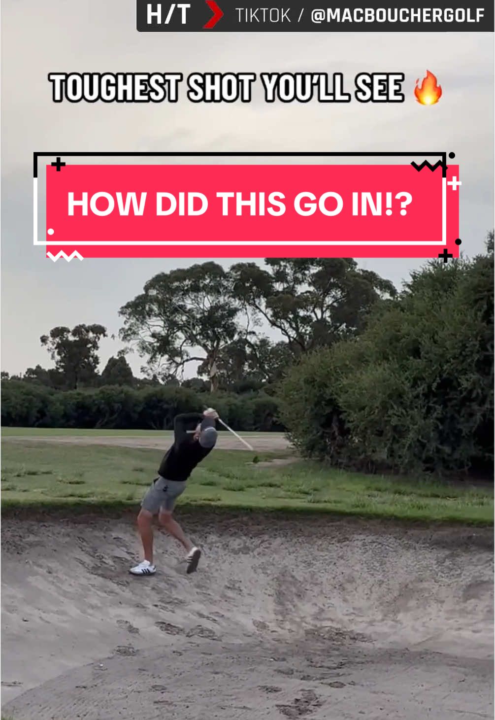 One of the coolest shots on a golf course you’ll ever see! 😮 (🎥: @Mac Boucher)