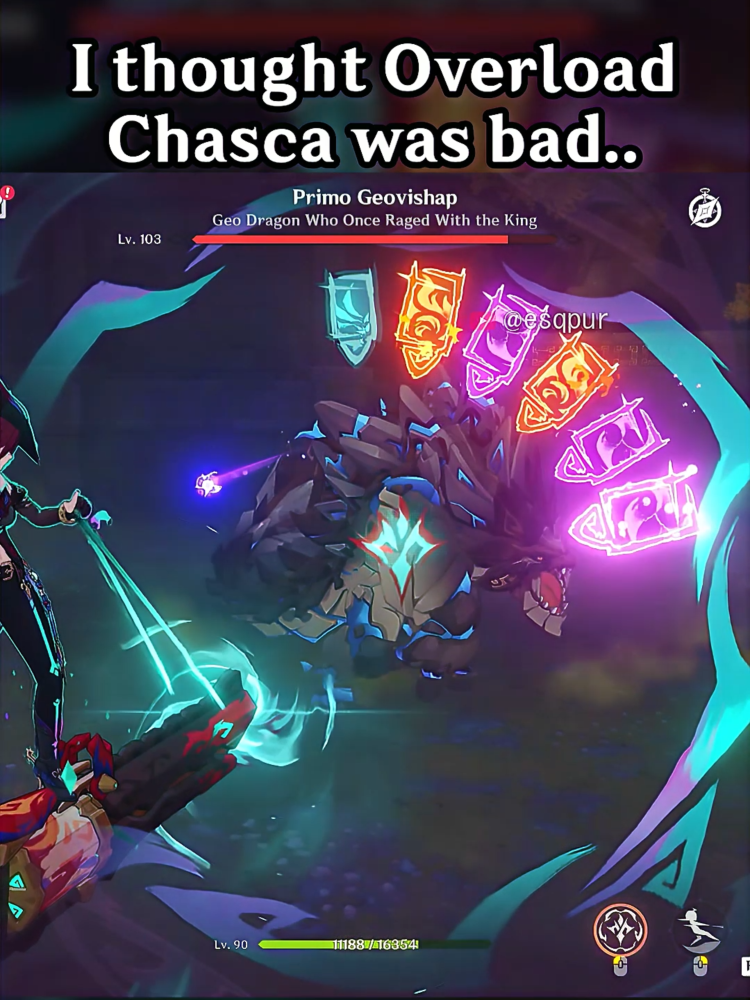 I THOUGHT OVERLOAD CHASCA WAS BAD.. #GenshinImpact #hoyocreators #chasca