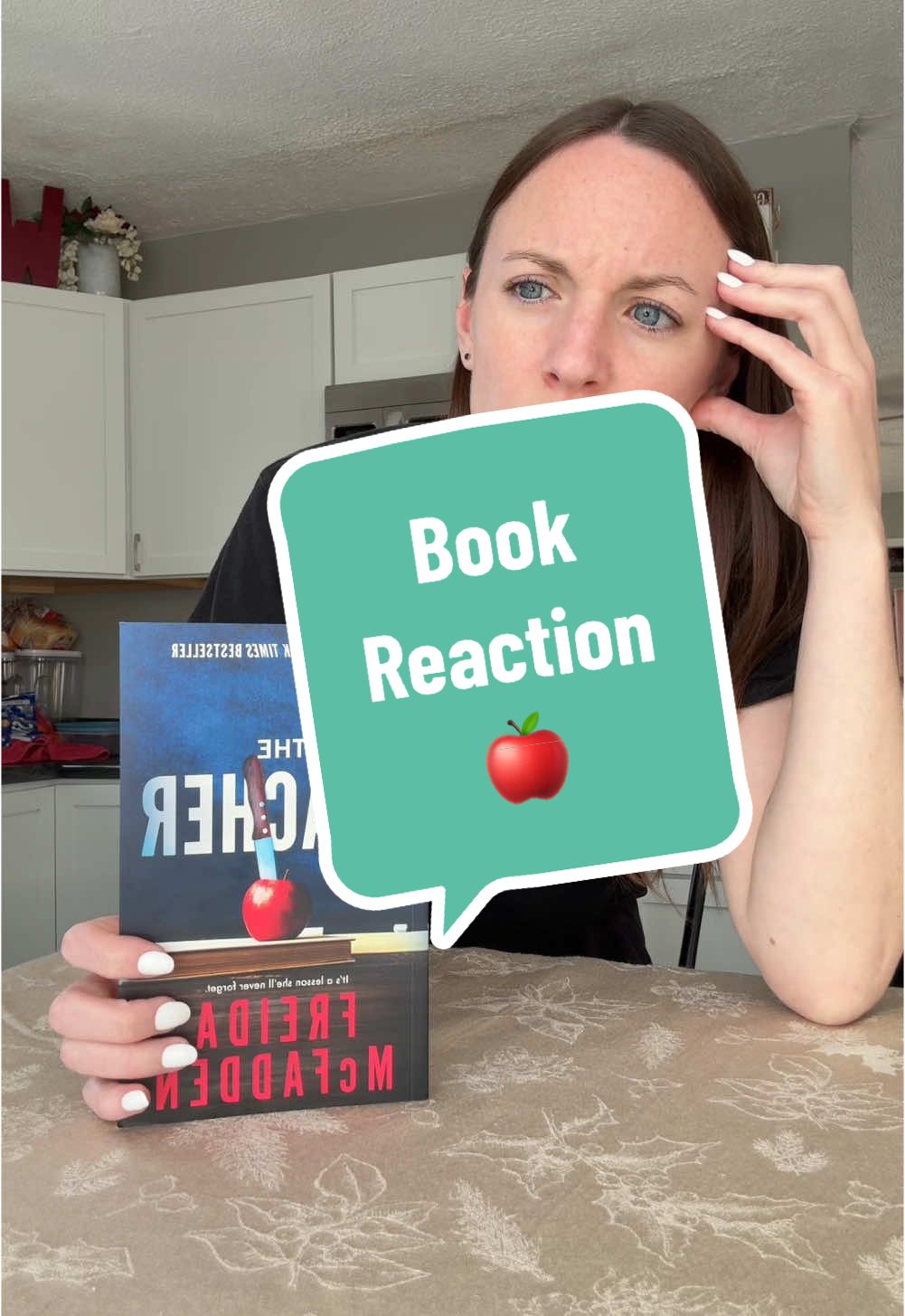 Official review is coming soon but I needed to get my initial reaction out 😂😂😂 WTF?! 🙃 #theteacher #friedamcfadden #bookreaction #BookTok #book #readersoftiktok #reader #bookstoread #tbr #tbrlist #thriller #plottwist #plot #unhinged #teacher #bookreview #wtf 