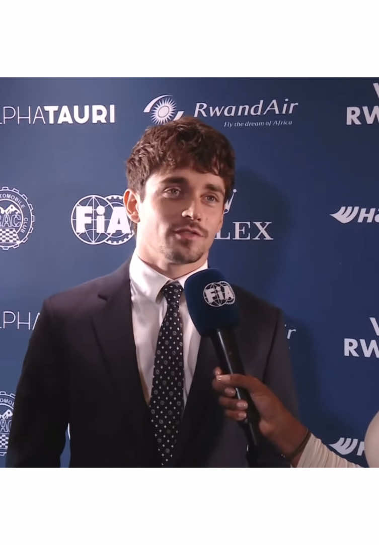 charles at the fia awards #charlesleclerc #f1 #foryoupage #ferrari 