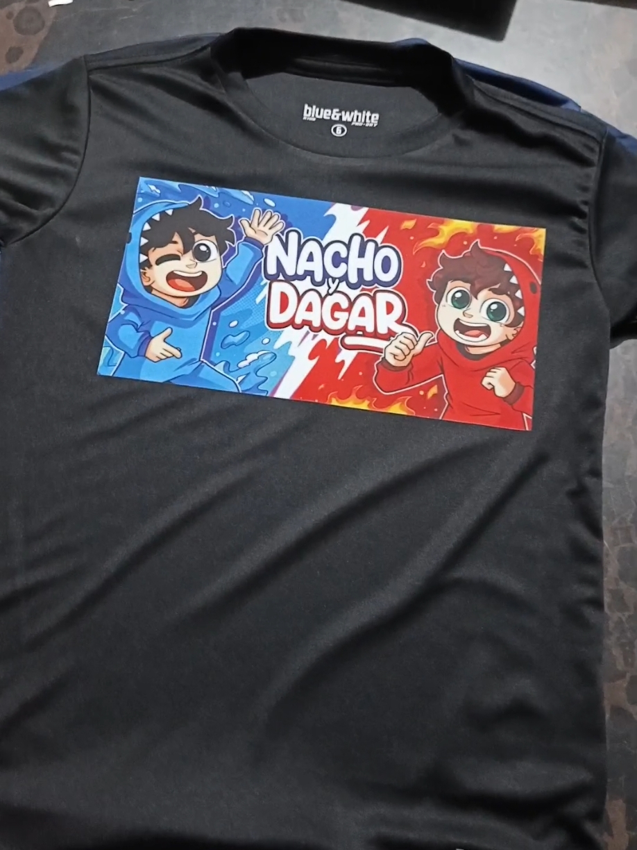 Playeras personalizadas de Nacho y Dagar! #nachoydagar #playeraspersonalizadas #dtf #sublimacion 