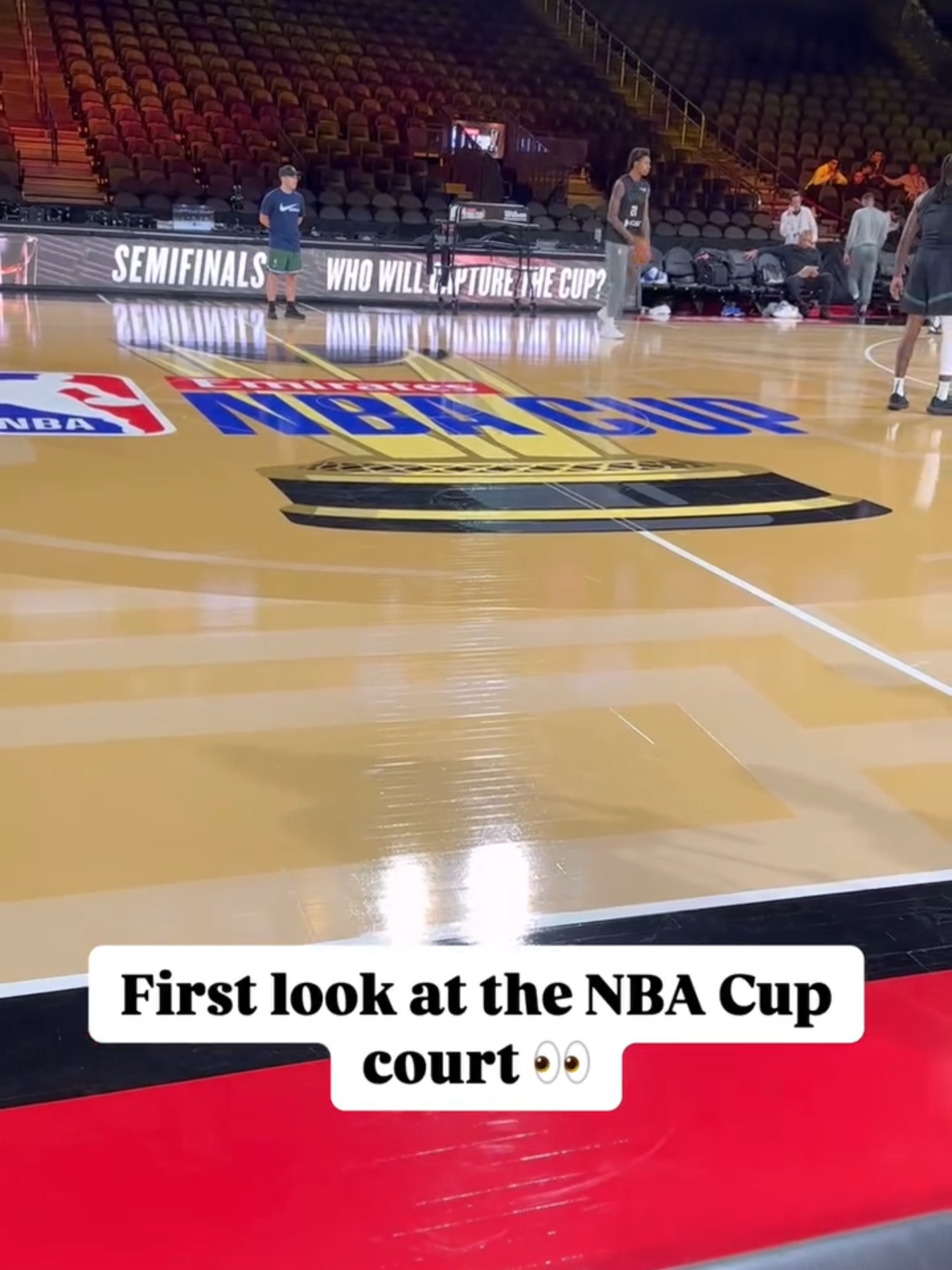 Thoughts on the NBA Cup court in Vegas? 👀⤵️ Presented by Under Armour