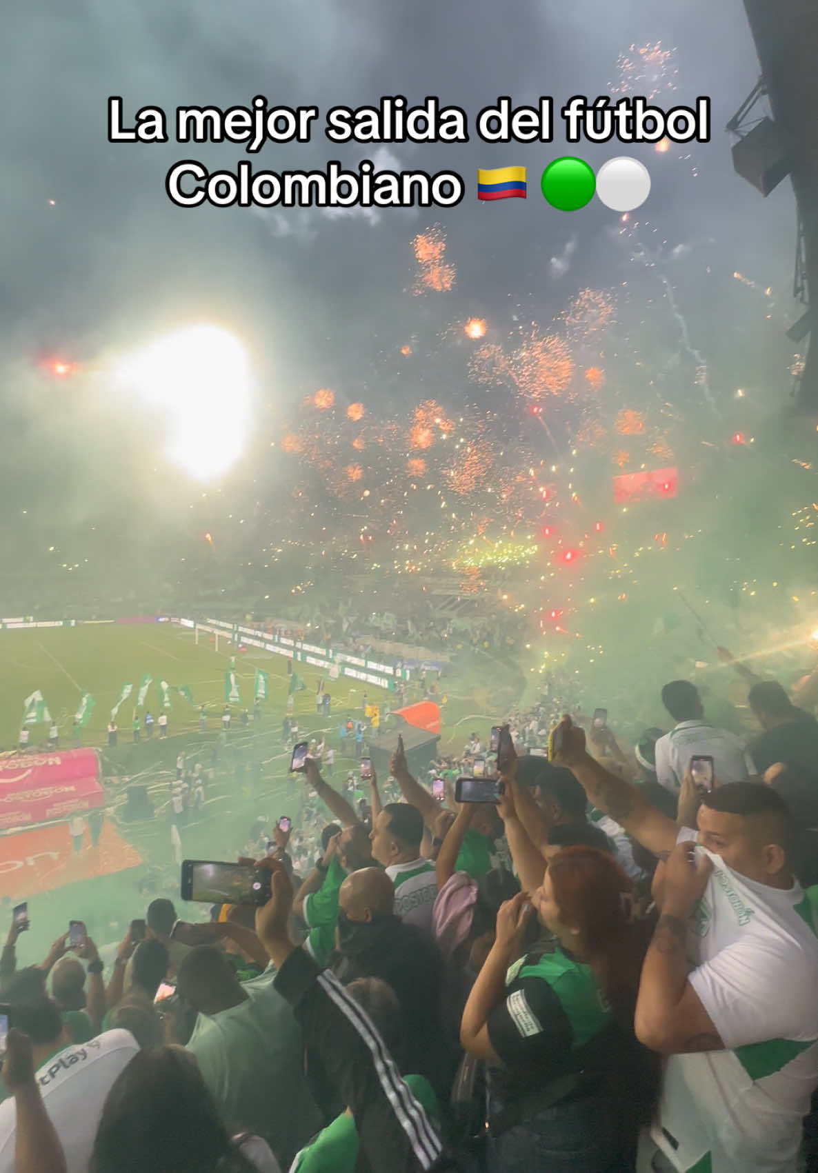 Así se vive la pasión verdolaga 💚🔥 #atleticonacional #hinchada #FPC #barrabrava 