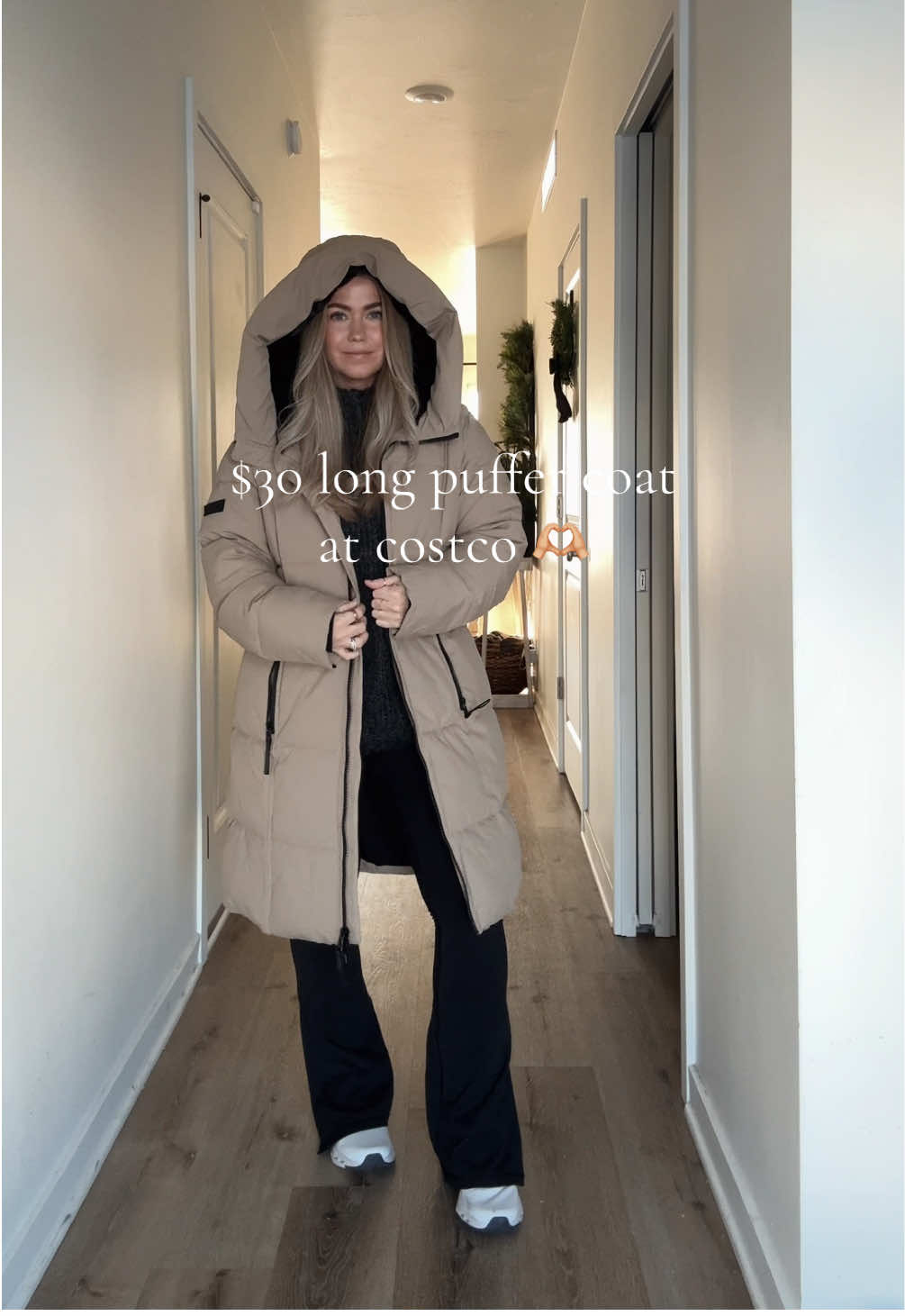 Can’t believe the quality of this coat for $30 🤌🏼 #costcofinds #costcocoat #longpuffercoat #affordablecoat 