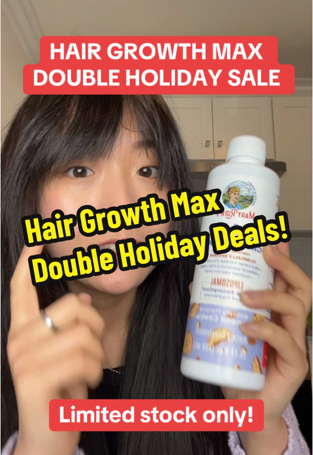 USE CODES: MARYMON10, MARYTUES10, MARYWED10, MARYTHURS10, MARYFRI10, MARYSAT10, MARYSUN10 #maryruths #hairgrowthmax #maryruthhairgrowth #tiktokshopholidayhaul #tiktokshopdeals