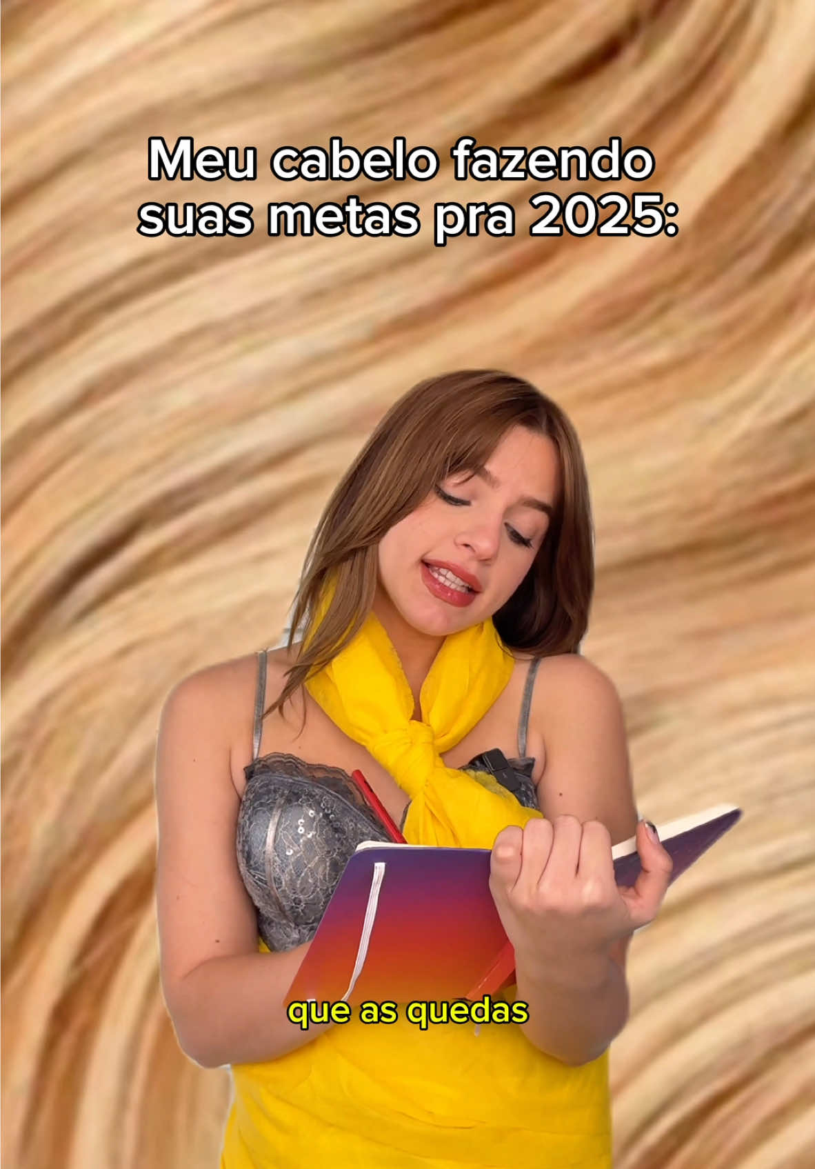 Imagino assim 😂 E ja anotou a dica pra 2025? #MaxtonDelicias está com cores novas que tão bombando! Eu particularmente amei a morango 🍓 🫶vai lá no site conferir e já segue @Embelleze pra não perder nenhuma novidade!!! #Novex #Embelleze *publi