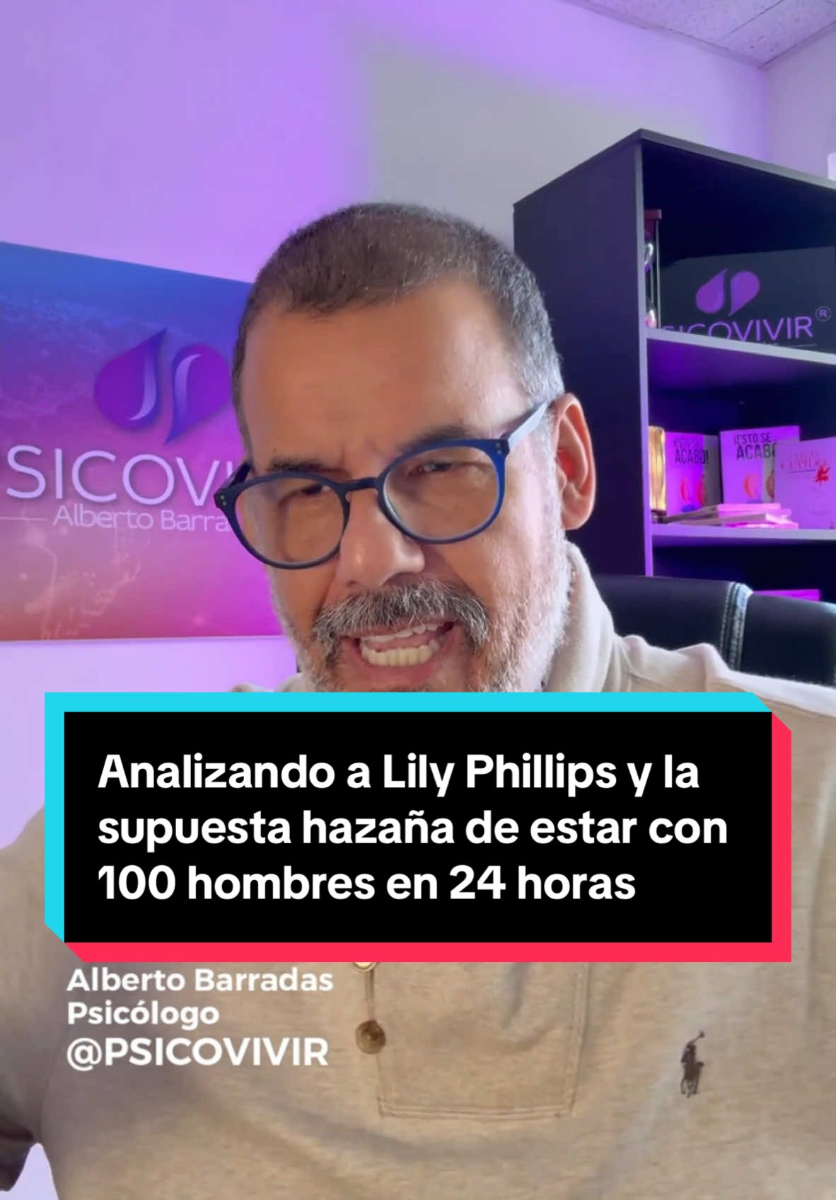 Lily Phillips estuvo con 100 hombres en 24 horas, y las redes explotaron con esa hazaña. Creo que es importante analizar esto desde el punto de vista psicológico y sobretodo desde la autoestima de los involucrados. #redessociales #analisispsicologico #ayudaemocional #psicovivir #lilyphillips 