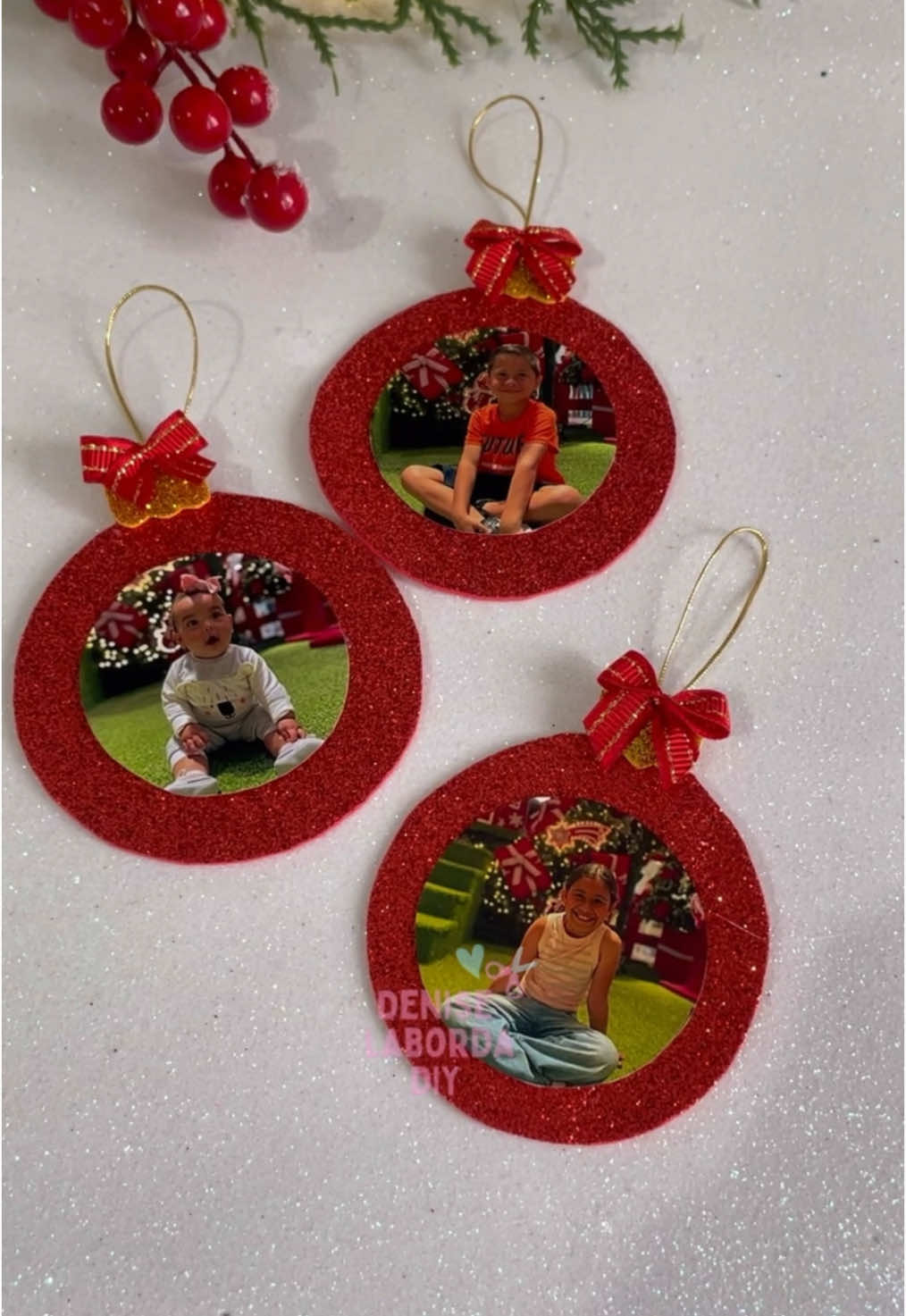 Ideia de enfeite natalino com eva #enfeitesdenatal #natal #DIY