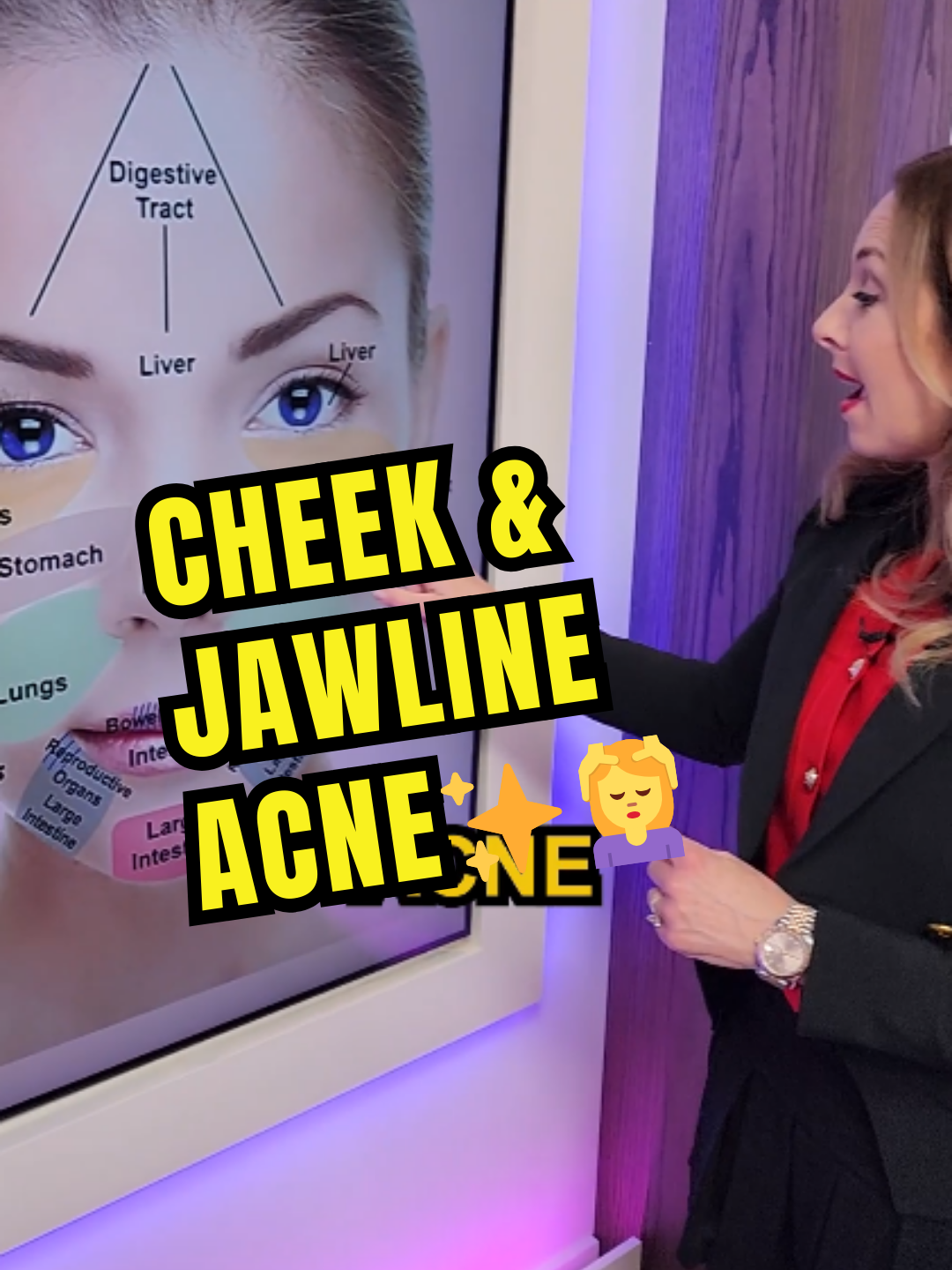 Tips for Your Cheek & Jawline ACNE ✨💆‍♀️ Dr. Janine offers insight on addressing acne affecting the cheek and jawline. In accordance with Chinese medicine, acne in these areas may be linked to stomach-related concerns. Dr. Janine recommends eliminating Polyunsaturated Fatty Acids (PUFAs) from your diet, including sources like canola oil, vegetable oil, fried foods, and fast food. Additionally, managing stress levels is essential, as stomach health and stress are interconnected. To reduce stress, Dr. Janine proposes engaging in deep-breathing meditation exercises and spending time outdoors in natural settings. #acne #skincare #beauty #stress