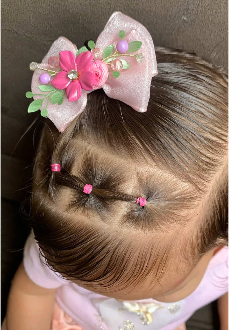 Penteado para bebê com pouco cabelo 🎀✨.                                       #penteados #penteadoinfantil #penteadofacil 