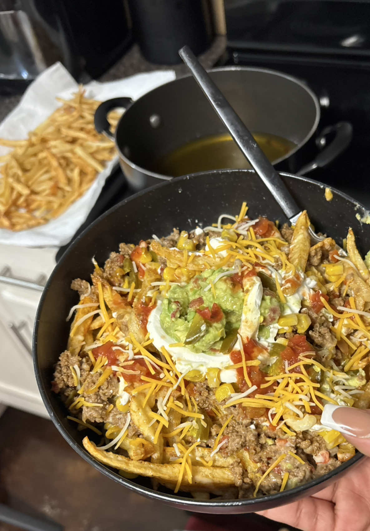 Nacho fries🍟 was very good 🫶🏼🍽️ ##followandlike##foryoupage##nachos##homemadefries##nachofries##nachofries##tiktokfood##foodideas##goodthingstoshare❤️##foodlovers##lunchideas##EasyRecipes