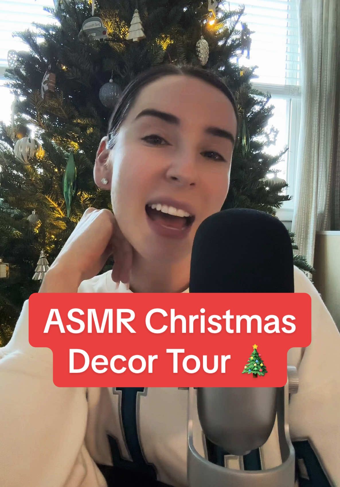 My Christmas decor! It’s mostly all in my living room and adds a nice festive touch without stressing me out toooo much! #asmr #holidayvibes #christmastree #decorations #whispering #relaxing #blueyeti #asmrmic 