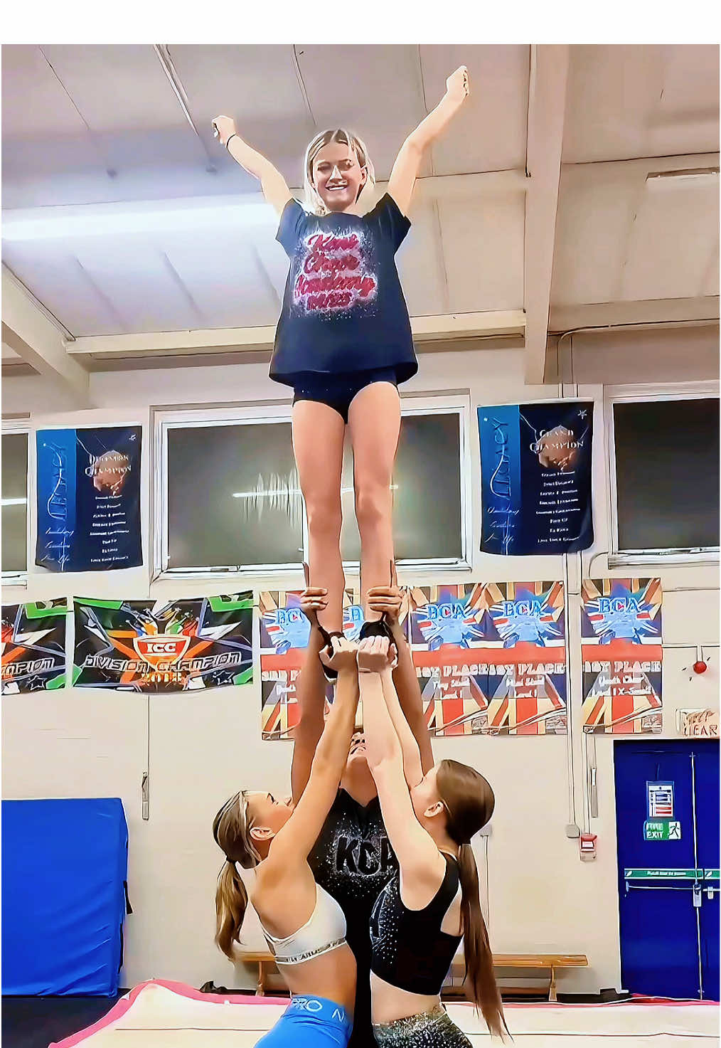 Pass the Flyer Challenge ! #fyp #foryou #viral #trending #canyoukeepupchallenge #cheer #cheerleading #flyer #challenge 