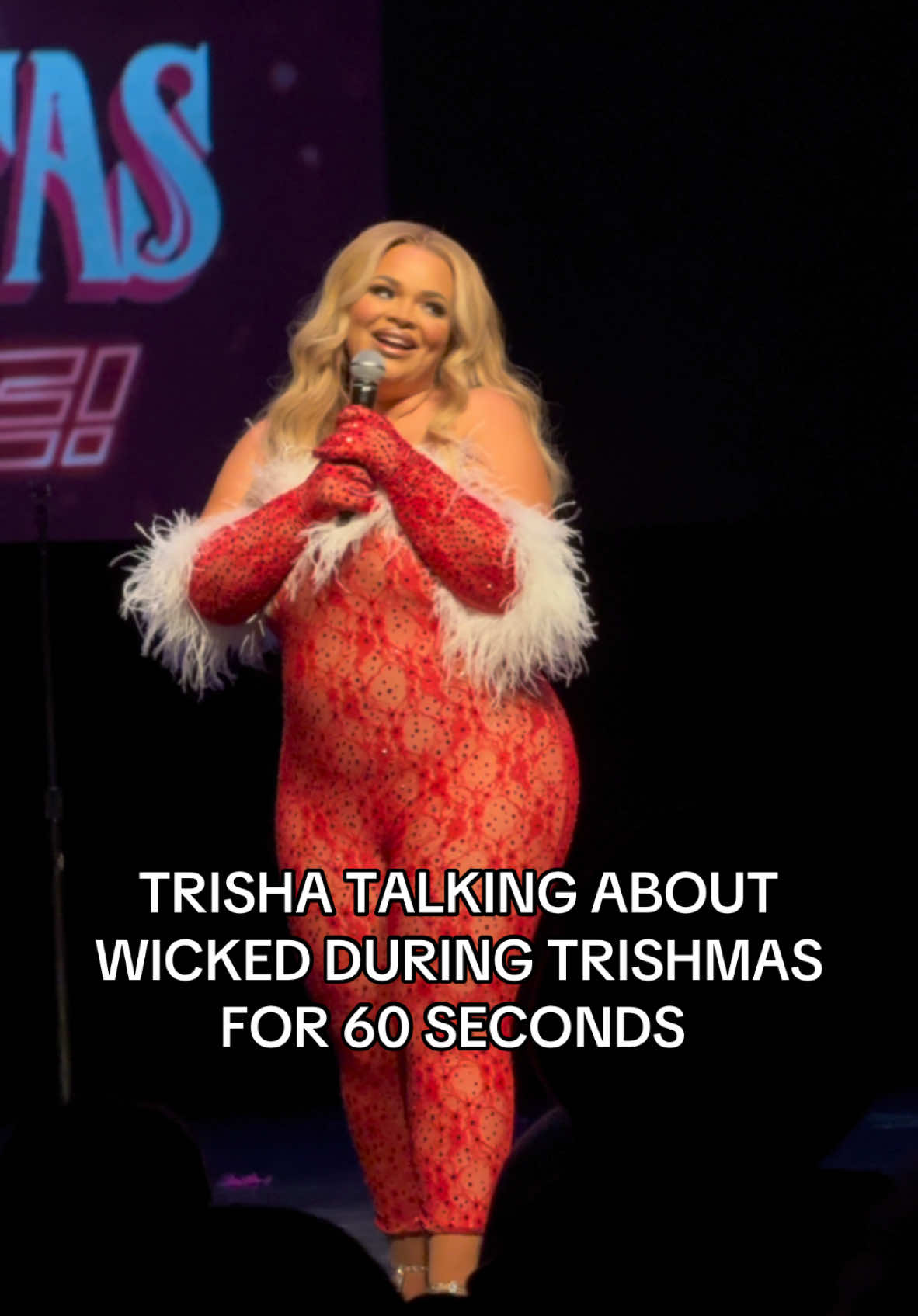 Trisha Paytas talking about Wicked during Trishmas for 60 seconds @trishapaytas #trishapaytas #trishmas #wicked #wickedmovie #trishmaslive 