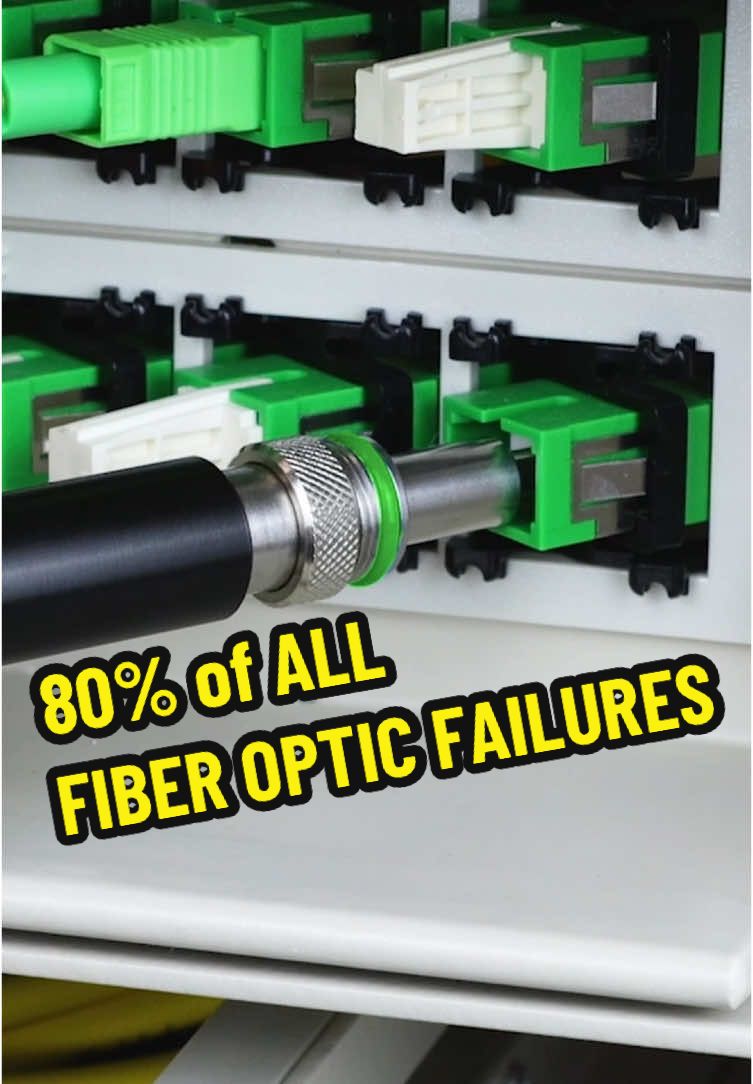 80% Of ALL Fiber Optic FAILURES Are Due To THIS!!  🤯 ⚡️  . . #electrician #electricianlife #electriciansoftiktok #electricians #wiring #fiberoptics #fiberoptic #contractor #construction #contractors #electricianapprentice 