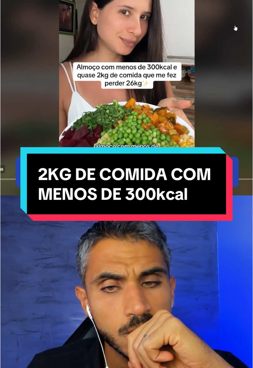 Almoço de 2kg com menos de 300kcal que ajudou a emagrecer 26kg    #nutricionista #calorias #nutrição #alimentacaosaudavel 