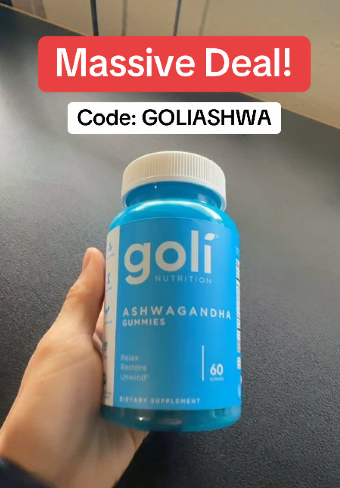 Double Discount! #goli #ashwagandha #tiktokshop #tiktokdeals