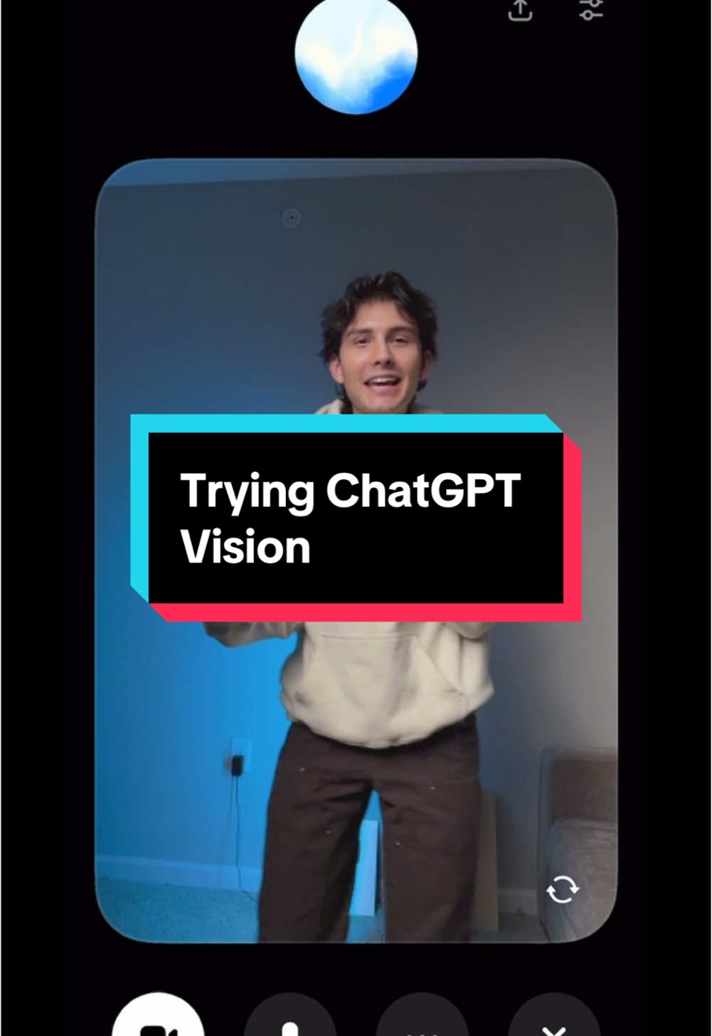 This is WILD 😭 #tech #techtok #technology #chatgpt #chatgptupdate #ai chatgpt vision camera feature