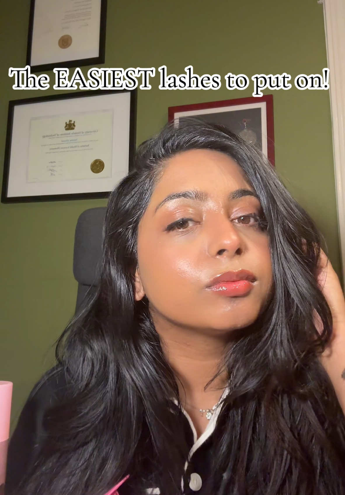 @lily lashes #quickgrwm #grwm #grwmmakeup #browntiktok #browngirl #brownskingirl #dewyskin #dewymakeup #everydaymakeup #lashextensions #selfadhesivelashes 