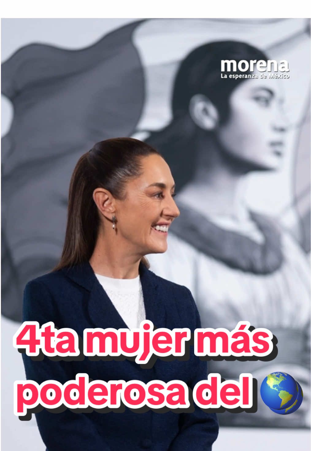 Sobre el reconocimiento que hizo la revista @Forbes a la Presidenta @Claudia Sheinbaum Pardo como la 4ta mujer más poderosa del mundo, explicó que éste se debe al momento histórico del país, a la fuerza del Movimiento y al apoyo popular para la construcción del #SegundoPisoDeLa4T, además de que en la actualidad #EsTiempoDeMujeres 💜