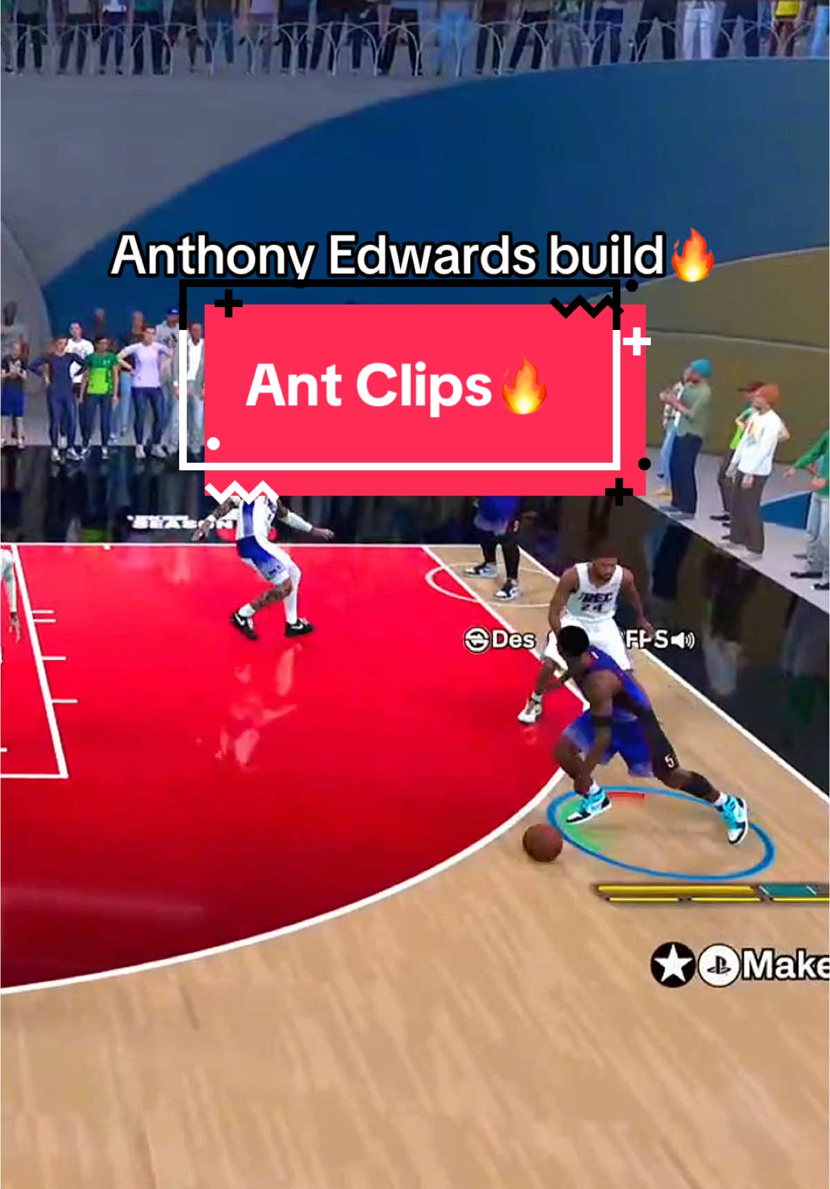 Anthony Edwards build in the REC and pro am🔥 #2k #2kcommunity #nba2k #fyp #fypシ #2k25 